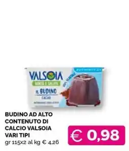 Maxisconto Budino Valsoia offerta
