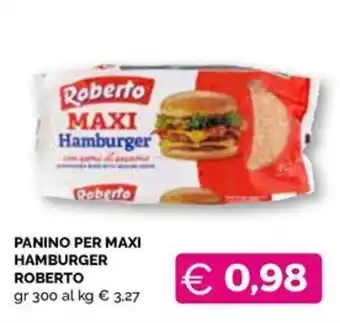 Panino per maxi hamburger Roberto