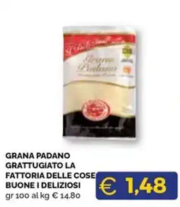 Maxisconto Grana Padano grattugiato la fattoria delle cose buone i deliziosi offerta