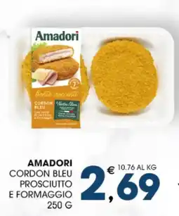 SeBón Supermercati Amadori Cordon Bleu Prosciutto e Formaggio offerta
