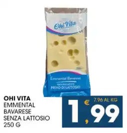 SeBón Supermercati Ohi Vita Emmental Bavarese senza lattosio offerta