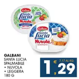SeBón Supermercati Galbani Santa Lucia Spalmabile Nuvola Leggera offerta