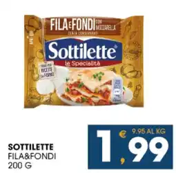 SeBón Supermercati Sottilette Fil&Fondi offerta