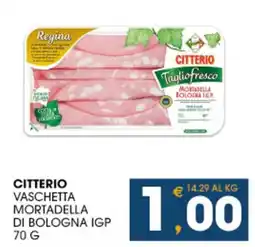 SeBón Supermercati Citterio vaschetta mortadella di bologna igp offerta