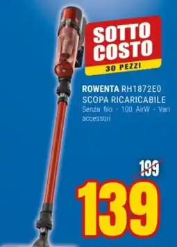 Schiavotto Rowenta scopa ricaricabile offerta