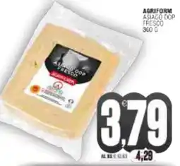 Vicino a te supermercati Asiago DOP fresco Agriform offerta