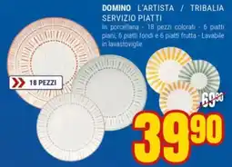 Schiavotto Domino L'artista servizio piatti offerta
