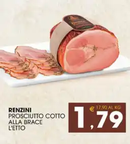 SeBón Supermercati Renzini prosciutto cotto alla brace offerta