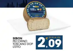 SeBón Supermercati SeBon Pecorino Toscano Dop offerta