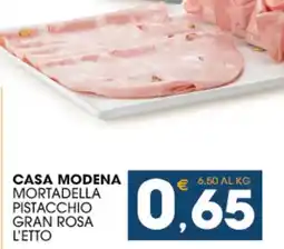 SeBón Supermercati Casa Modena Mortadella Pistacchio Gran Rosa offerta