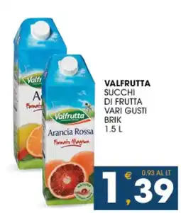 SeBón Supermercati Valfrutta succhi di frutta vari gusti offerta