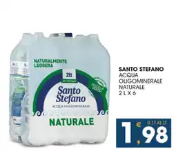 SeBón Supermercati Santo Stefano acqua oligominerale naturale offerta