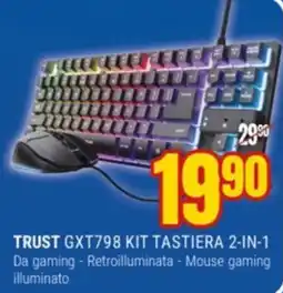 Schiavotto Trust GXT798 kit tastiera 2-in-1 offerta