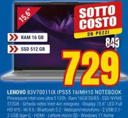 Schiavotto Lenovo 83V70011IX IPS55 16IMH10 Notebook offerta