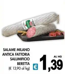 PrestoFresco Salame milano antica fattoria salumificio beretta offerta