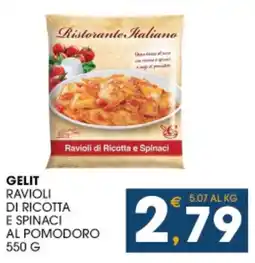 SeBón Supermercati Gelit ravioli di ricotta e spinaci al pomodoro offerta