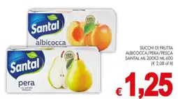 PrestoFresco Santal succhi di frutta albicocca/pera/pesca offerta