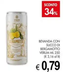 PrestoFresco Bergamotto Verum offerta