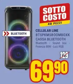 Schiavotto Cellular Line Cassa Bluetooth offerta