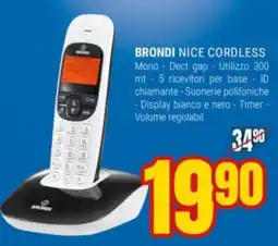 Schiavotto Brondi Nice cordless offerta