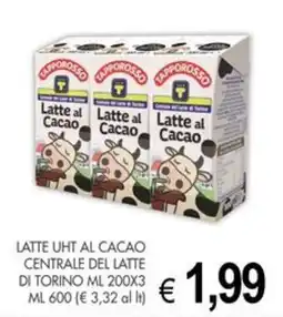 PrestoFresco Latte UHT al cacao Tapporosso offerta