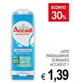 PrestoFresco Latte parzialmente scremato Accadì offerta