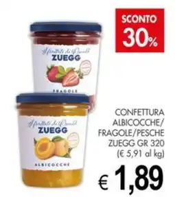 PrestoFresco Confettura albicocche fragole pesche Zuegg offerta