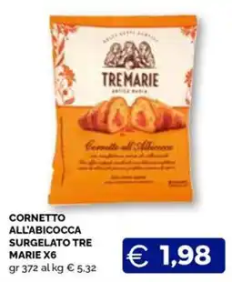 Maxisconto Cornetto all'abiccoca Tre Marie offerta