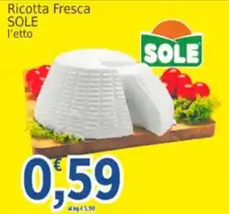 Market Ingross Ricotta Fresca SOLE offerta