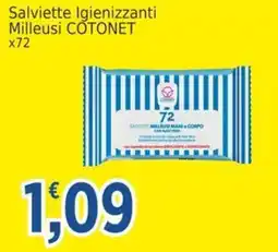 Market Ingross Salviette igienizzanti Milleusi COTONET offerta