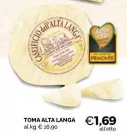 Maxisconto Toma Alta Langa offerta