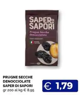 Maxisconto Prugne secche denocciolate Saper di sapori offerta
