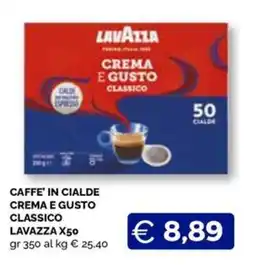 Maxisconto Caffè in cialde Crema e Gusto Classico Lavazza offerta