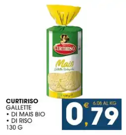 SeBón Supermercati Curtiriso gallette di mais bio di riso offerta