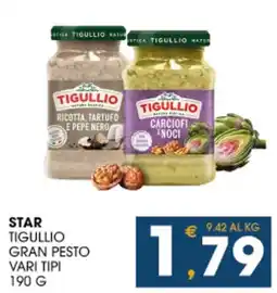 SeBón Supermercati Star Tigullio gran pesto vari tipi offerta