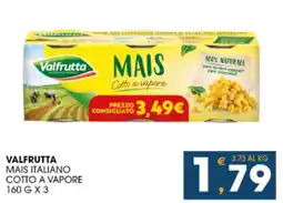 SeBón Supermercati Valfrutta Mais Italiano Cotto a Vapore offerta