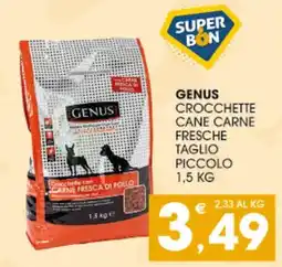 SeBón Supermercati Genus Crockette cane carne fresche taglio piccolo offerta