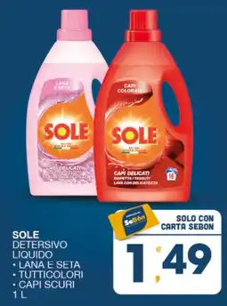 SeBón Supermercati Sole detersivo liquido offerta
