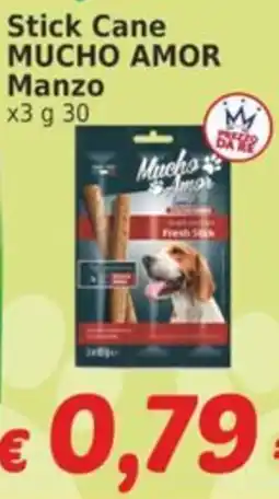 Market Ingross Stick Cane Mucho Amor Manzo offerta