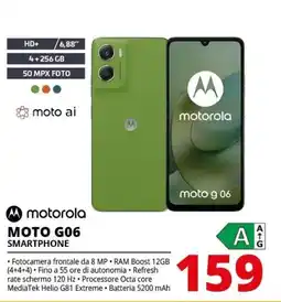 Comet Motorola MOTO G06 Smartphone offerta