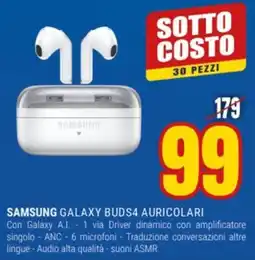 Schiavotto Samsung Galaxy Buds4 Auricolari offerta