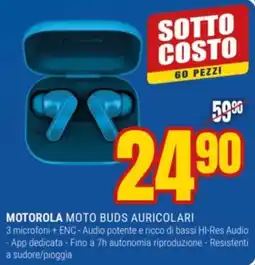Schiavotto Motorola Moto Buds Auricolari offerta