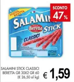 PrestoFresco Salamini stick classici Beretta offerta