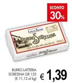 PrestoFresco Burro Latteria SoreSina offerta