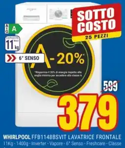 Schiavotto Whirlpool lavatrice frontale offerta