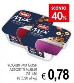 PrestoFresco Yogurt mix gusti assortiti Muller offerta