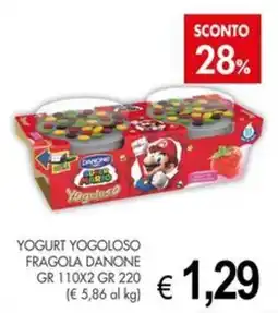 PrestoFresco Yogurt Yogoloso Fragola Danone offerta