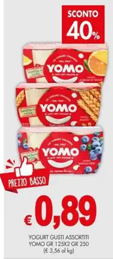 PrestoFresco Yogurt gusti assortiti Yomo offerta