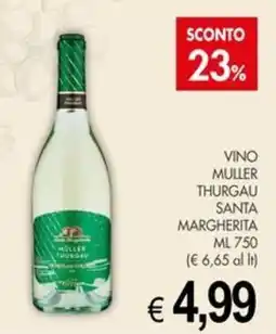 PrestoFresco Vino Muller Thurgau Santa Margherita offerta