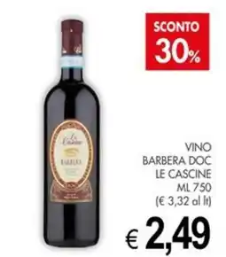 PrestoFresco Barbera DOC Le Cascine offerta